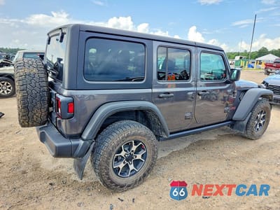 Trzecie zdjęcie samochodu z tyłu: 2023 JEEP WRANGLER RUBICON VIN:1C4HJXFG5PW515614 - miniatura