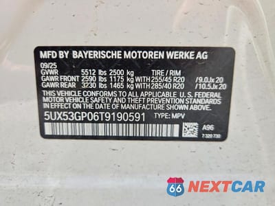 Zdjęcie 13 z 13 samochodu: 2026 BMW X3 30 XDRIVE VIN:5UX53GP06T9190591 - miniatura