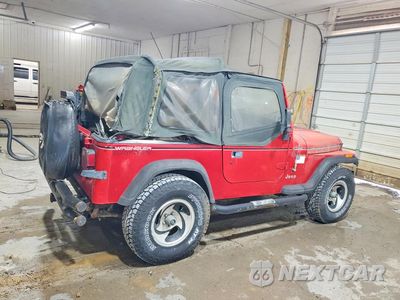 Trzecie zdjęcie samochodu z tyłu: 1994 JEEP WRANGLER / YJ S VIN:1J4FY19P2RP410788 - miniatura