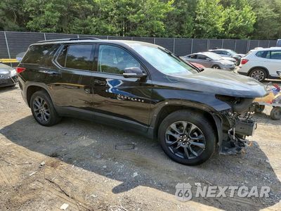 Czwarte zdjęcie samochodu z boku: 2019 CHEVROLET TRAVERSE RS VIN:1GNERJKXXKJ167515 - miniatura