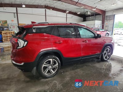 Trzecie zdjęcie samochodu z tyłu: 2019 GMC TERRAIN SLT VIN:3GKALPEV6KL230192 - miniatura