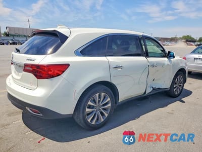 Trzecie zdjęcie samochodu z tyłu: 2016 ACURA MDX TECHNOLOGY VIN:5FRYD3H49GB002856 - miniatura
