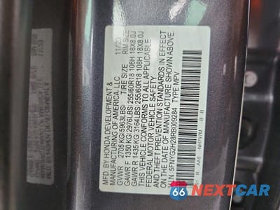 Zdjęcie 13 z 13 samochodu: 2024 HONDA PILOT LX VIN:5FNYG2H28RB009284 - miniatura
