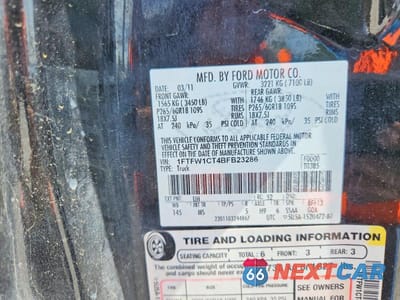 Zdjęcie 12 z 12 samochodu: 2011 FORD F150 SUPERCREW VIN:1FTFW1CT4BFB23286 - miniatura