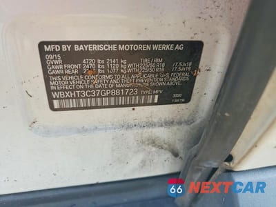 Zdjęcie 13 z 13 samochodu: 2016 BMW X1 XDRIVE28I VIN:WBXHT3C37GP881723 - miniatura