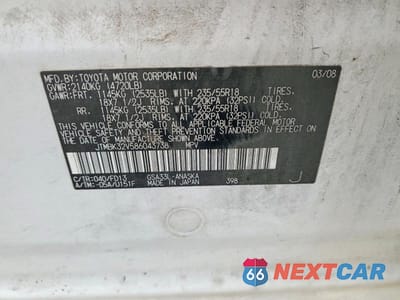 Zdjęcie 12 z 12 samochodu: 2008 TOYOTA RAV4 SPORT VIN:JTMBK32V586043738 - miniatura