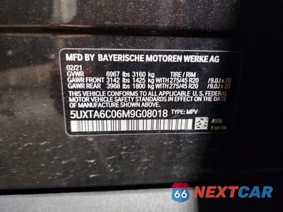 Zdjęcie 14 z 14 samochodu: 2021 BMW X5 XDRIVE45E VIN:5UXTA6C06M9G08018 - miniatura