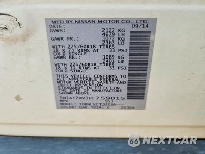 Zdjęcie 14 z 14 samochodu: 2015 NISSAN ROGUE SL VIN:5N1AT2MV3FC759015 - miniatura