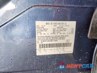 Zdjęcie 13 z 13 samochodu: 2018 FORD EDGE SEL VIN:2FMPK3J94JBC11866 - miniatura