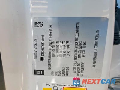 Zdjęcie 13 z 13 samochodu: 2021 CHEVROLET TAHOE K1500 PREMIER VIN:1GNSKSKDXMR140693 - miniatura