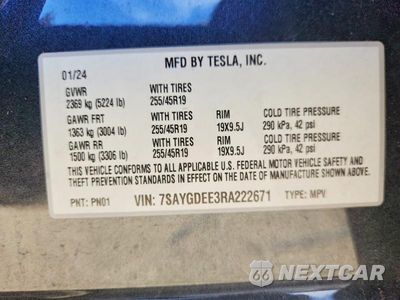Zdjęcie 12 z 12 samochodu: 2024 TESLA MODEL Y VIN:7SAYGDEE3RA222671 - miniatura