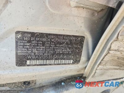 Zdjęcie 23 z 24 samochodu: 2007 BMW 335XI VIN:WBAVD53587A006094 - miniatura