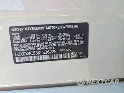 Zdjęcie 13 z 13 samochodu: 2019 BMW X7 XDRIVE50I VIN:5UXCX4C53KLS36228 - miniatura