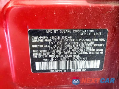Zdjęcie 13 z 13 samochodu: 2018 SUBARU FORESTER 2.5I VIN:JF2SJABC3JH520930 - miniatura