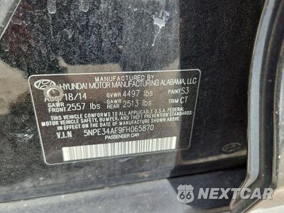 Zdjęcie 12 z 12 samochodu: 2015 HYUNDAI SONATA LIMITED VIN:5NPE34AF9FH065870 - miniatura