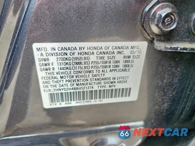 Zdjęcie 13 z 13 samochodu: 2010 ACURA MDX TECHNOLOGY VIN:2HNYD2H48AH521274 - miniatura