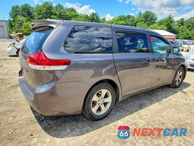Trzecie zdjęcie samochodu z tyłu: 2013 TOYOTA SIENNA L 7-PASSENGER VIN:5TDZK3DCXDS365568 - miniatura
