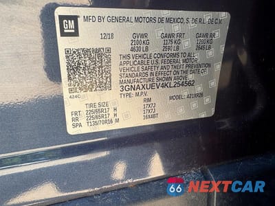 Zdjęcie 10 z 12 samochodu: 2019 CHEVROLET EQUINOX LT VIN:3GNAXUEV4KL254562 - miniatura