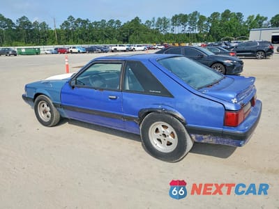 Drugie zdjęcie samochodu z przodu: 1989 FORD MUSTANG LX VIN:1FABP41E9KF187153 - miniatura
