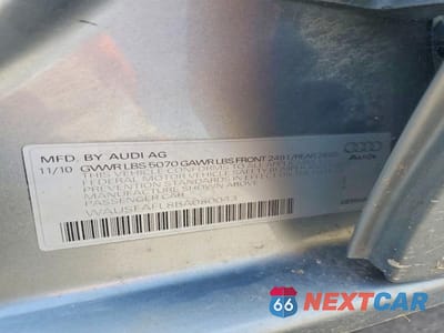 Zdjęcie 12 z 12 samochodu: 2011 AUDI A4 PREMIUM VIN:WAUSFAFL8BA080043 - miniatura