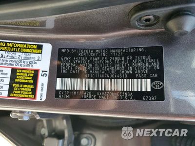 Zdjęcie 12 z 12 samochodu: 2022 TOYOTA CAMRY LE VIN:4T1C11AK7NU644610 - miniatura