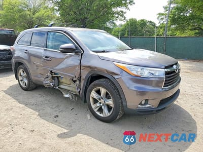Czwarte zdjęcie samochodu z boku: 2015 TOYOTA HIGHLANDER LIMITED VIN:5TDDKRFH2FS088326 - miniatura