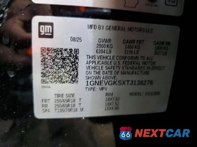 Zdjęcie 14 z 14 samochodu: 2026 CHEVROLET TRAVERSE LT VIN:1GNEVGKSXTJ138276 - miniatura