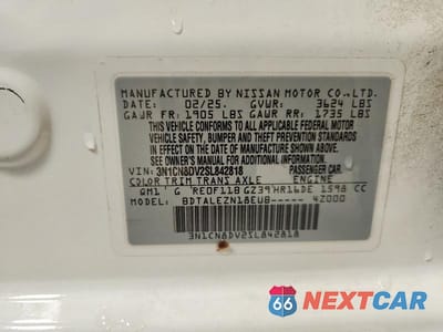 Zdjęcie 13 z 13 samochodu: 2025 NISSAN VERSA S VIN:3N1CN8DV2SL842818 - miniatura