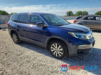 Czwarte zdjęcie samochodu z boku: 2020 HONDA PILOT EX VIN:5FNYF6H39LB043549 - miniatura