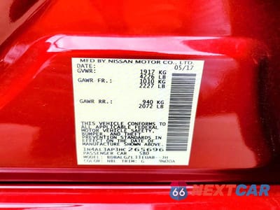 Zdjęcie 12 z 12 samochodu: 2017 NISSAN ALTIMA 2.5 S VIN:1N4AL3AP3HC265696 - miniatura