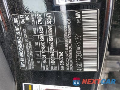 Zdjęcie 12 z 12 samochodu: 2013 MERCEDES-BENZ GL 450 4MATIC VIN:4JGDF7CE0DA251791 - miniatura