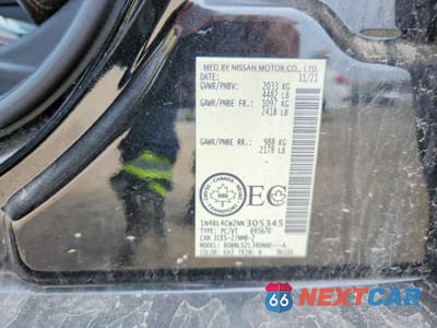 Zdjęcie 12 z 12 samochodu: 2022 NISSAN ALTIMA SR VIN:1N4BL4CW2NN305345 - miniatura