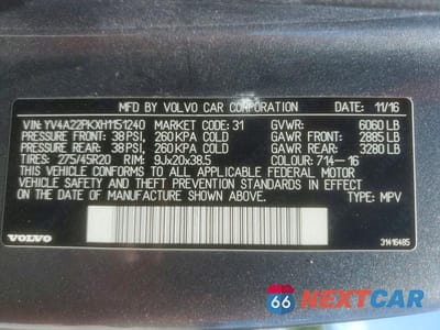 Zdjęcie 14 z 14 samochodu: 2017 VOLVO XC90 T6 VIN:YV4A22PKXH1151240 - miniatura