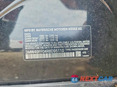 Zdjęcie 12 z 12 samochodu: 2024 BMW M340XI VIN:3MW49FF04R8D95110 - miniatura