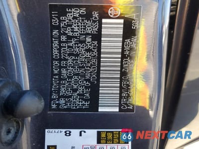Zdjęcie 12 z 12 samochodu: 2011 TOYOTA PRIUS TWO VIN:JTDKN3DU2B1364734 - miniatura