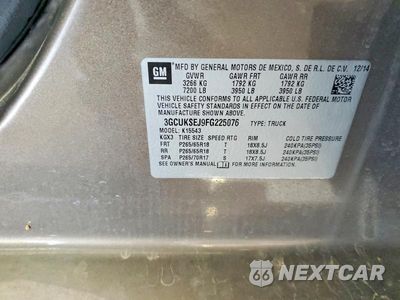 Zdjęcie 12 z 12 samochodu: 2015 CHEVROLET SILVERADO K1500 LTZ VIN:3GCUKSEJ9FG225076 - miniatura