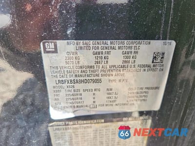 Zdjęcie 12 z 12 samochodu: 2017 BUICK ENVISION ESSENCE VIN:LRBFXBSA8HD079055 - miniatura