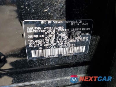 Zdjęcie 12 z 12 samochodu: 2023 SUBARU FORESTER SPORT VIN:JF2SKAJC9PH480943 - miniatura