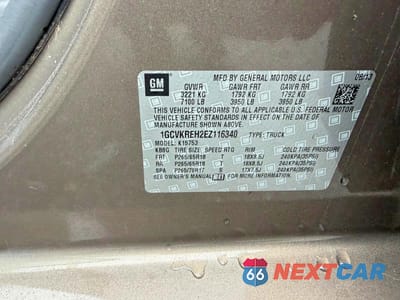 Zdjęcie 10 z 10 samochodu: 2014 CHEVROLET SILVERADO K1500 LT VIN:1GCVKREH2EZ116340 - miniatura