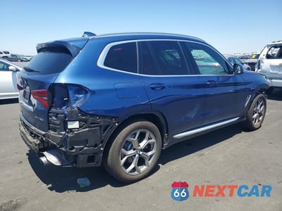 Trzecie zdjęcie samochodu z tyłu: 2021 BMW X3 SDRIVE30I VIN:5UXTY3C00M9G33460 - miniatura