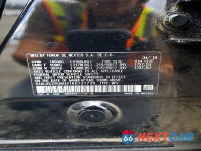 Zdjęcie 13 z 13 samochodu: 2019 HONDA HR-V LX VIN:3CZRU6H31KG721739 - miniatura
