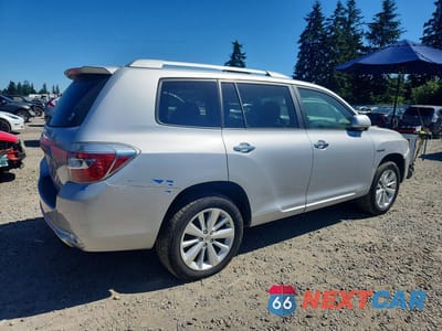 Trzecie zdjęcie samochodu z tyłu: 2010 TOYOTA HIGHLANDER HYBRID VIN:JTEBW3EH4A2043054 - miniatura