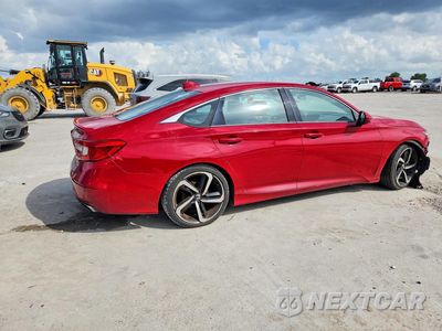 Trzecie zdjęcie samochodu z tyłu: 2019 HONDA ACCORD SPORT VIN:1HGCV1F33KA021008 - miniatura