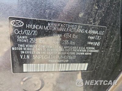 Zdjęcie 12 z 12 samochodu: 2021 HYUNDAI SONATA SE VIN:5NPEG4JA9MH078611 - miniatura