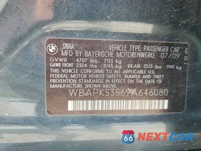 Zdjęcie 12 z 12 samochodu: 2009 BMW 328 XI SULEV VIN:WBAPK53569A646080 - miniatura