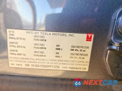 Zdjęcie 13 z 13 samochodu: 2013 TESLA MODEL S VIN:5YJSA1CG6DFP17255 - miniatura
