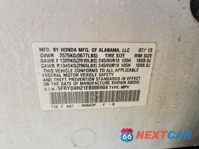 Zdjęcie 13 z 13 samochodu: 2014 ACURA MDX VIN:5FRYD4H21EB006904 - miniatura