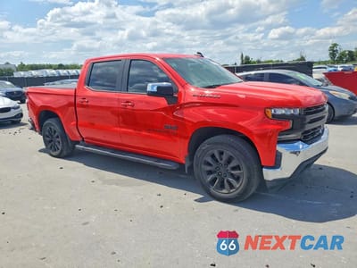 Czwarte zdjęcie samochodu z boku: 2020 CHEVROLET SILVERADO C1500 LT VIN:3GCPWCED4LG271508 - miniatura