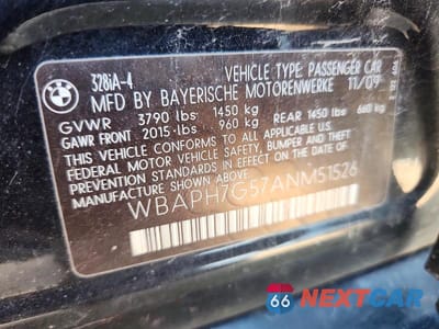 Zdjęcie 13 z 13 samochodu: 2010 BMW 328 I VIN:WBAPH7G57ANM51526 - miniatura