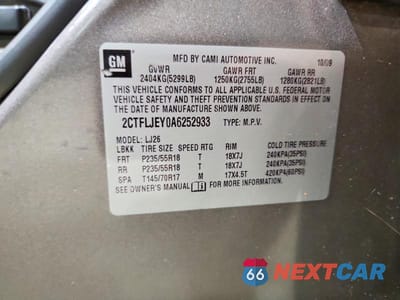 Zdjęcie 13 z 13 samochodu: 2010 GMC TERRAIN SLT VIN:2CTFLJEY0A6252933 - miniatura